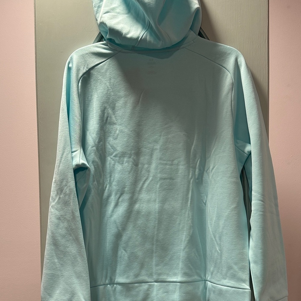 Under Armour Aqua Hoodie with Black Logo - Picture 6 of 6